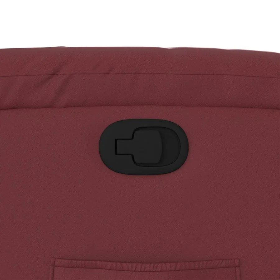 Fauteuil inclinable Rouge bordeaux Similicuir - 12