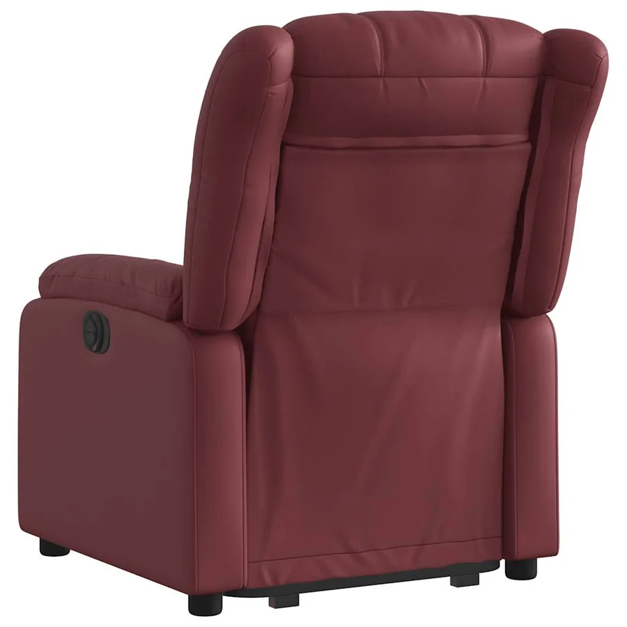 Fauteuil inclinable Rouge bordeaux Similicuir - 5