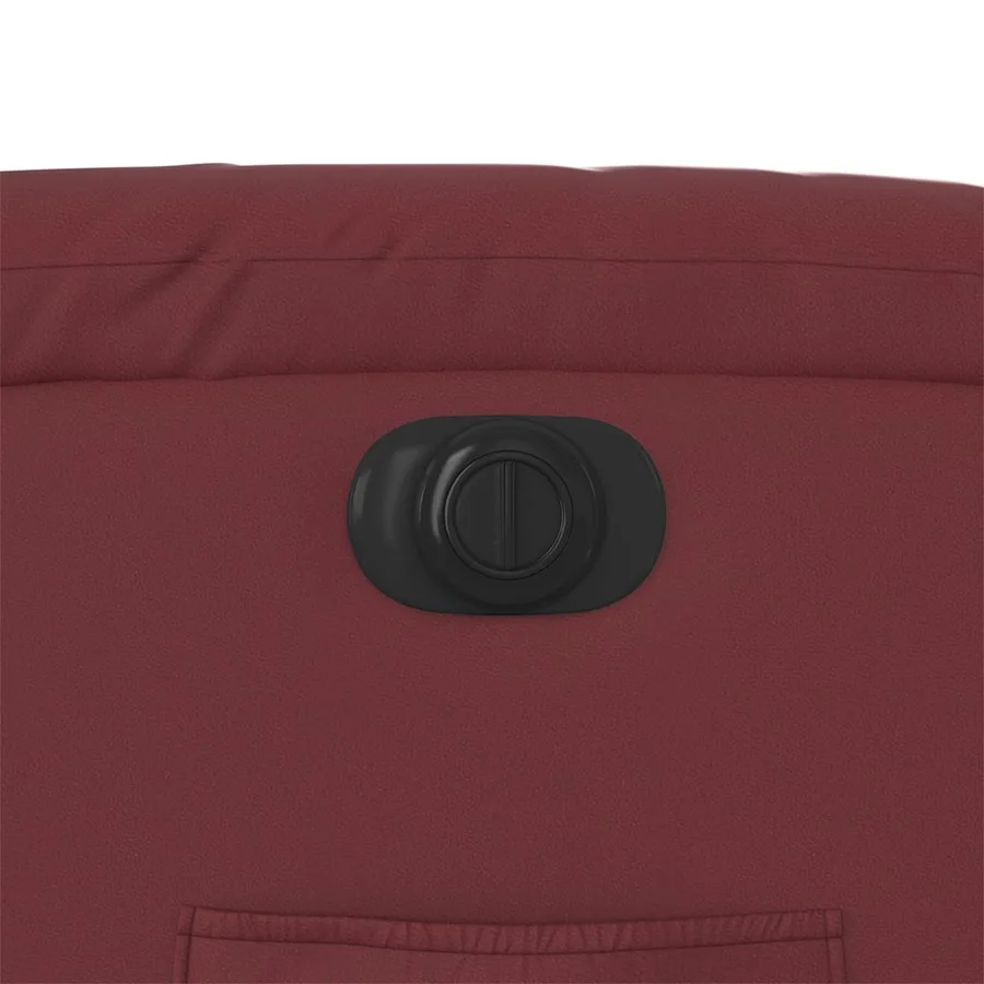Fauteuil inclinable électrique rouge bordeaux similicuir - 13