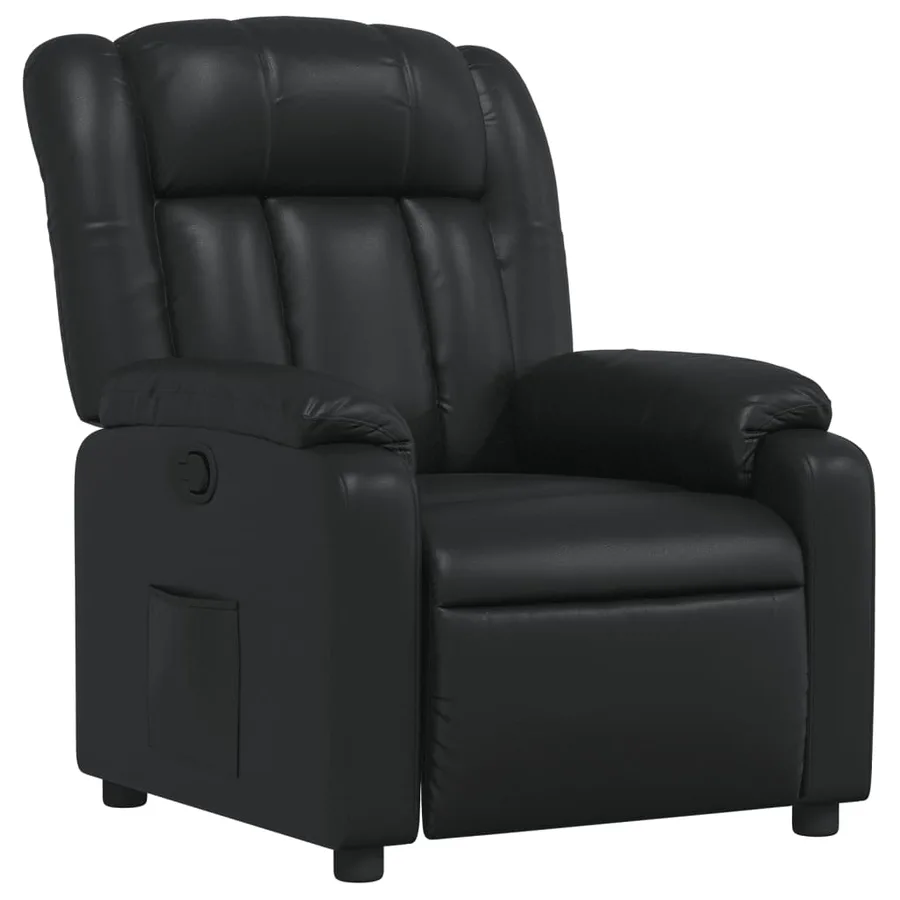 Fauteuil inclinable Noir Similicuir - 2
