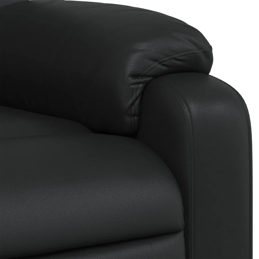 Fauteuil inclinable Noir Similicuir - 8
