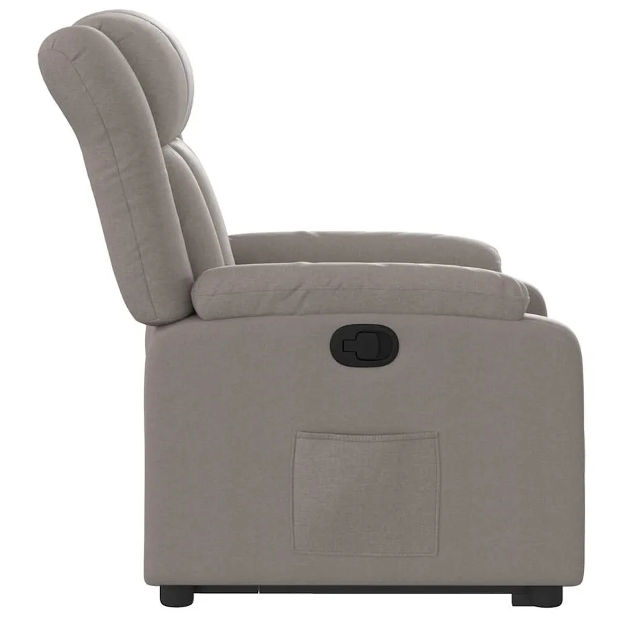 Fauteuil inclinable taupe tissu - 10