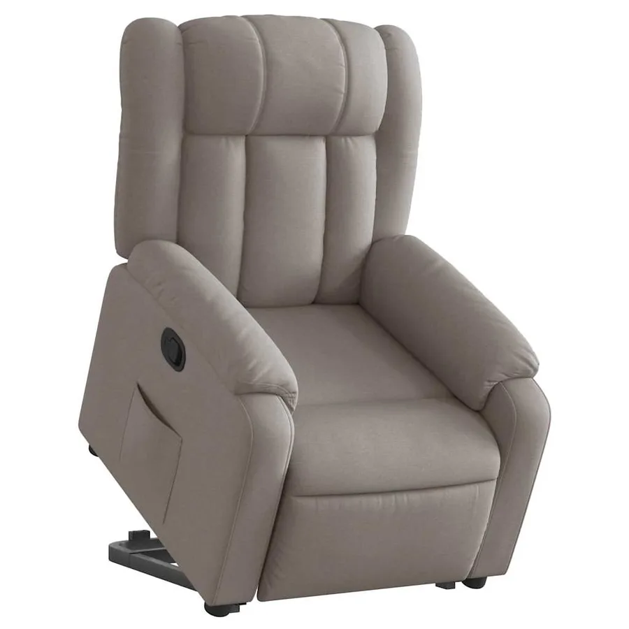 Fauteuil inclinable taupe tissu - 3