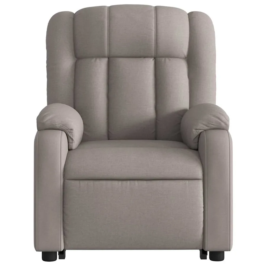 Fauteuil inclinable taupe tissu - 9