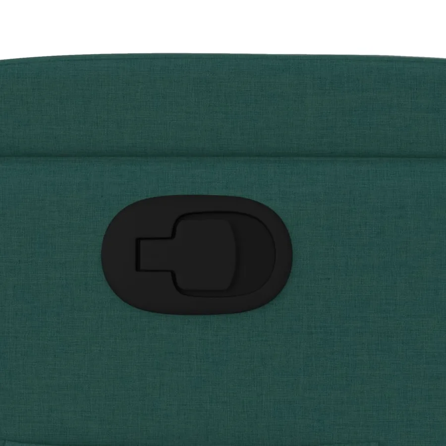 Fauteuil inclinable vert foncé tissu - 12