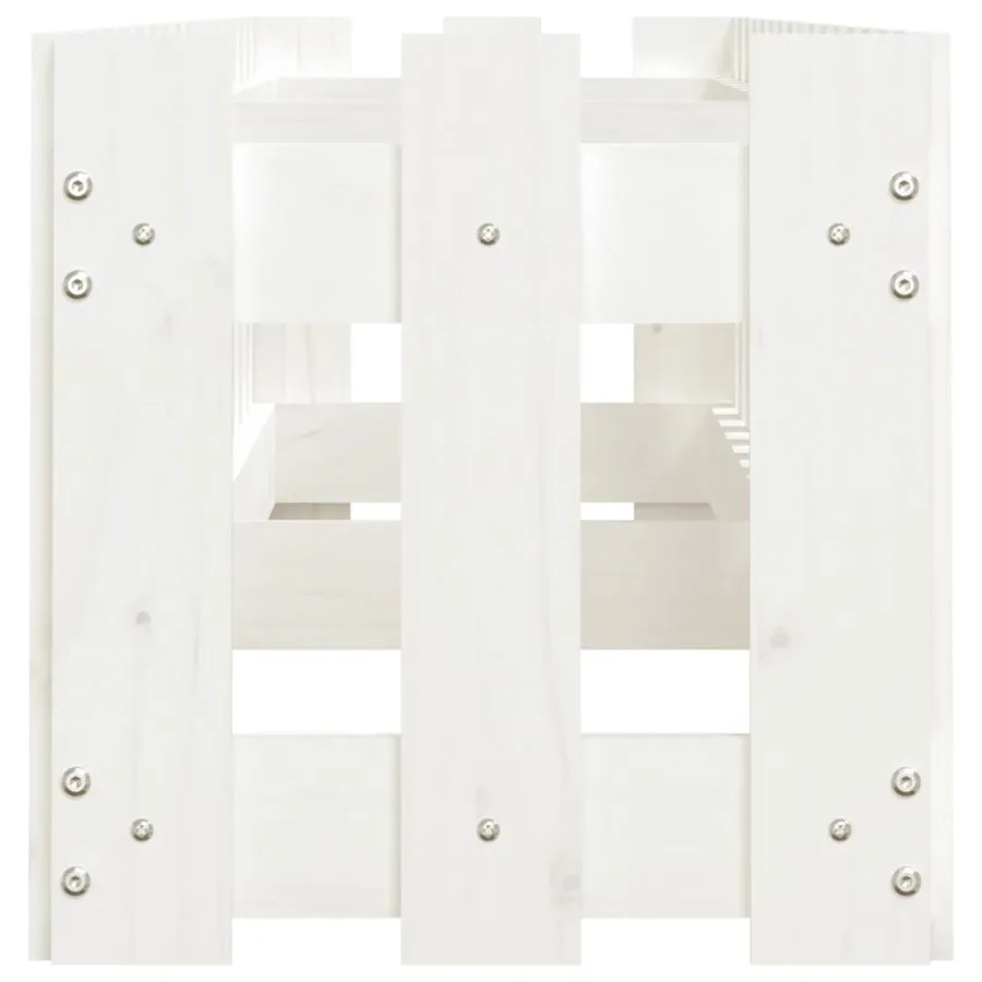 Lit surélevé de jardin design de clôture 200x30x30cm pin massif - 6
