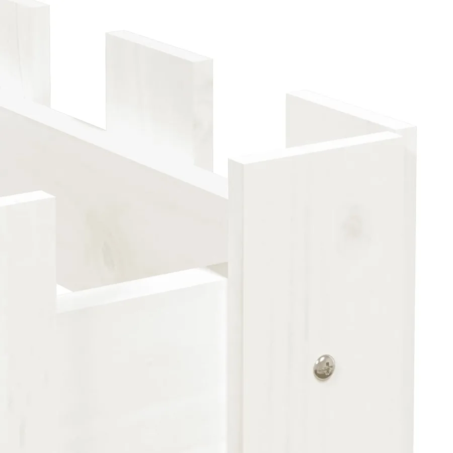 Lit surélevé de jardin design de clôture 200x30x30cm pin massif - 7