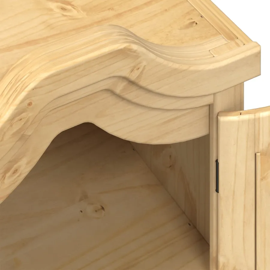 Garde-robe Corona 55x52x170 cm bois de pin massif - 7