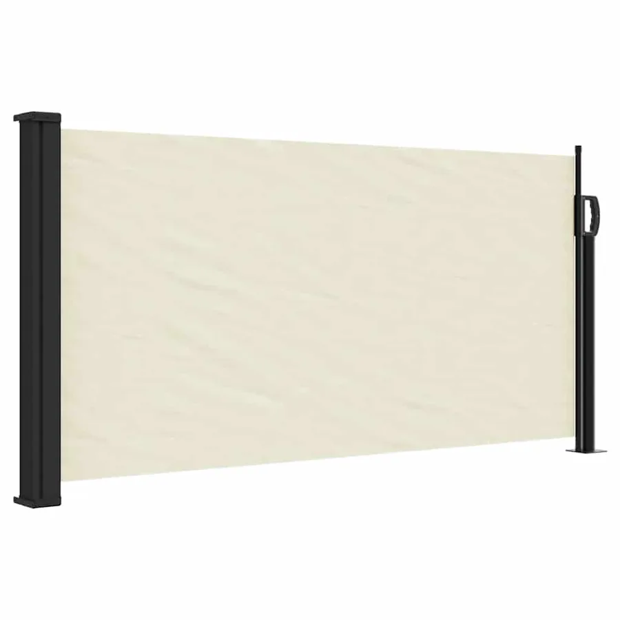 Auvent latéral rétractable crème 100x500 cm - 2