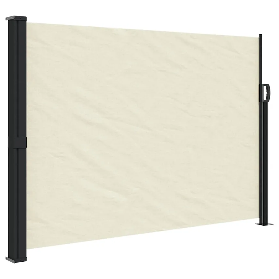 Auvent latéral rétractable crème 140x500 cm - 2
