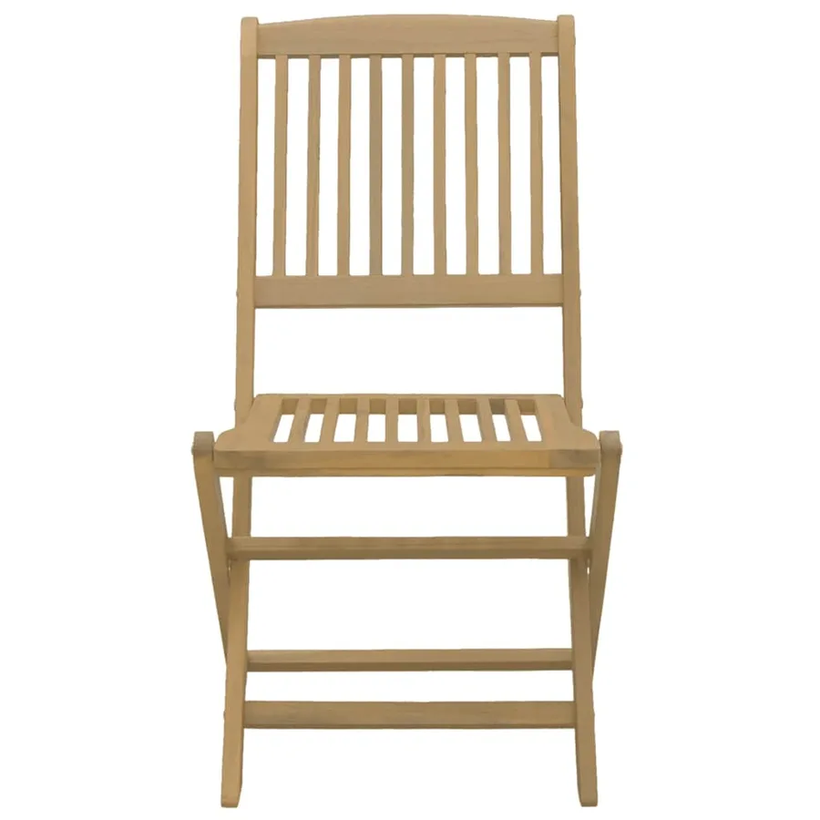 Chaises de jardin pliantes lot de 8 44x50x88 cm bois d'acacia - 5