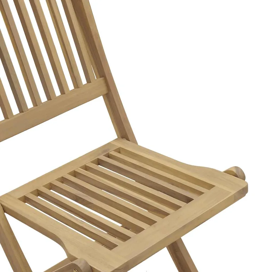 Chaises de jardin pliantes lot de 8 44x50x88 cm bois d'acacia - 6