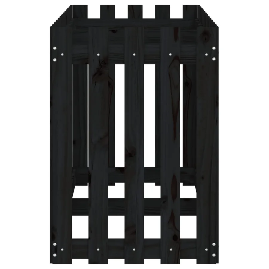 Lit surélevé de jardin design de clôture 150x50x70cm pin massif - 6