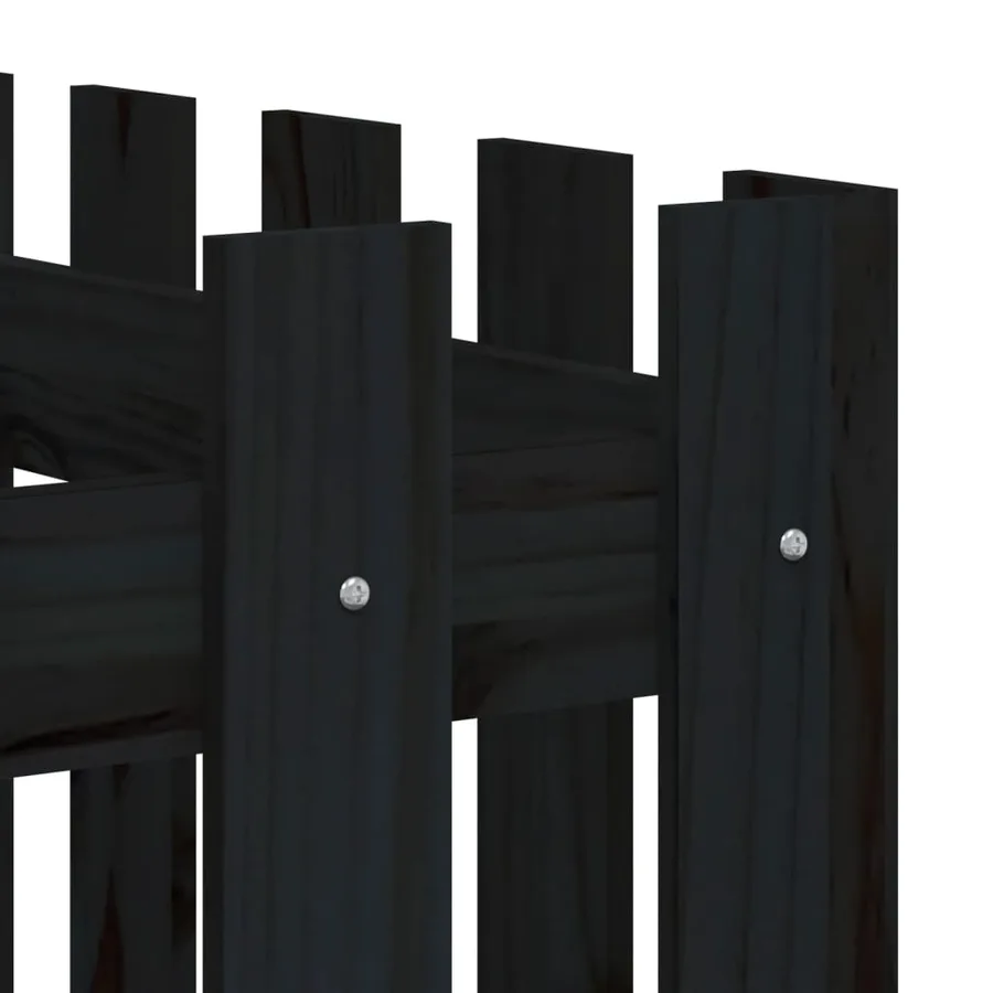 Lit surélevé de jardin design de clôture 150x50x70cm pin massif - 7