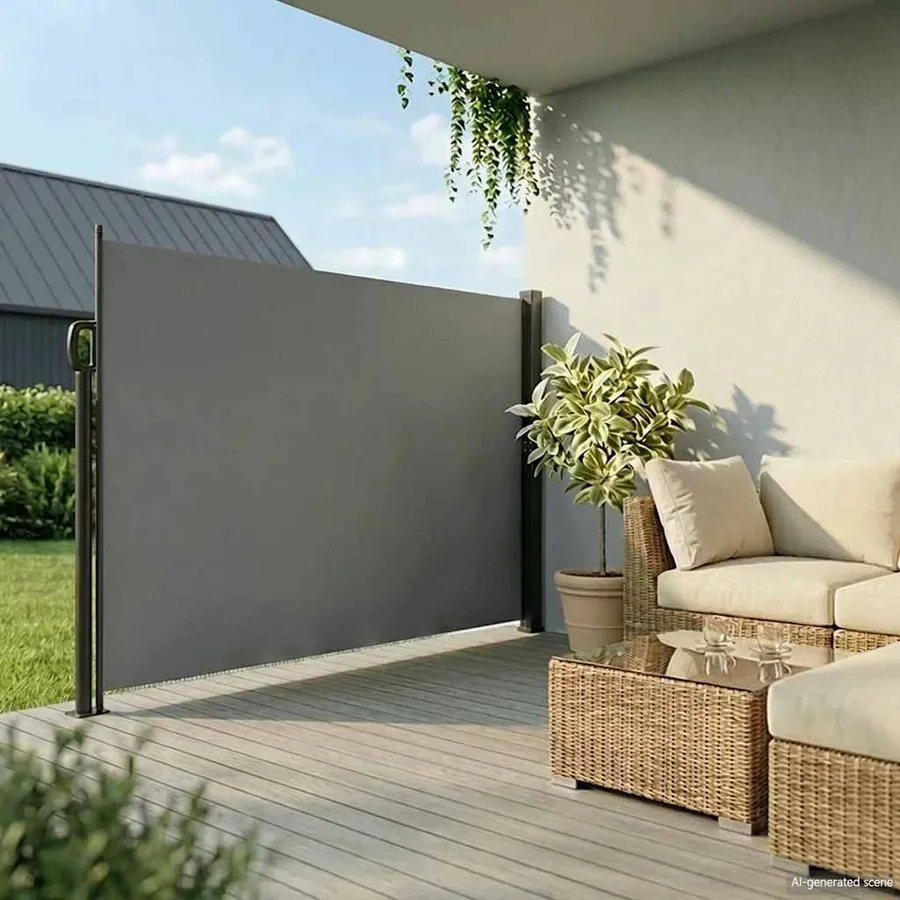 Auvent latéral rétractable anthracite 220x500 cm - 3