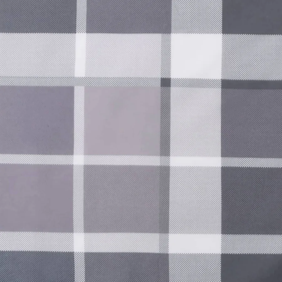 Coussins de chaise à dossier bas lot de 2 motif carreaux gris - 9