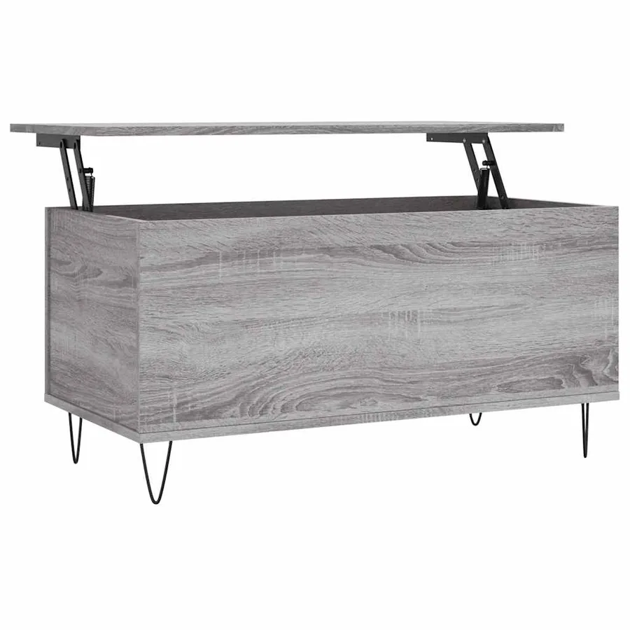 Table basse Sonoma gris 90x44,5x45 cm Bois d'ingénierie - 2