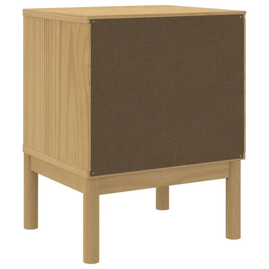 Table de chevet FLORO cire marron 45x39x57cm bois de pin massif - 7