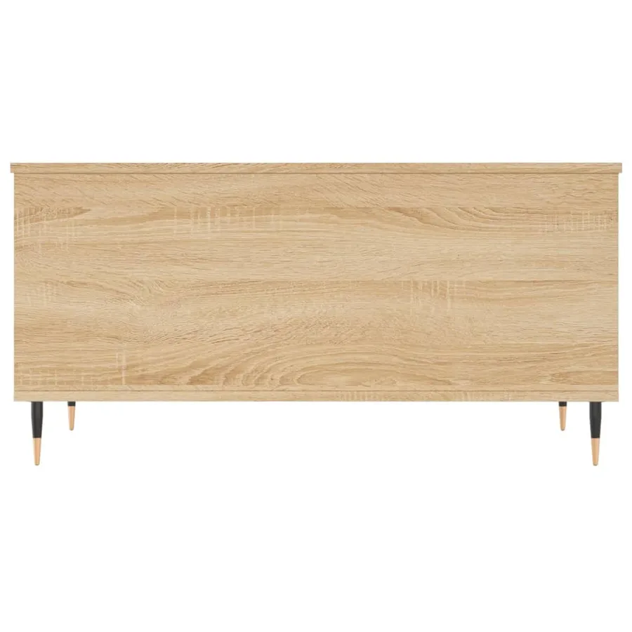 Table basse Chêne sonoma 90x44,5x45 cm Bois d'ingénierie - 6