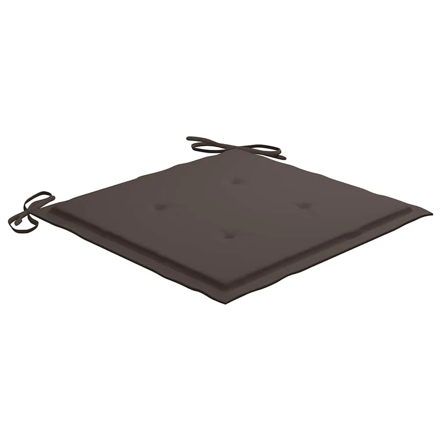 Chaises pliables de jardin avec coussins lot de 8 Teck solide - 7