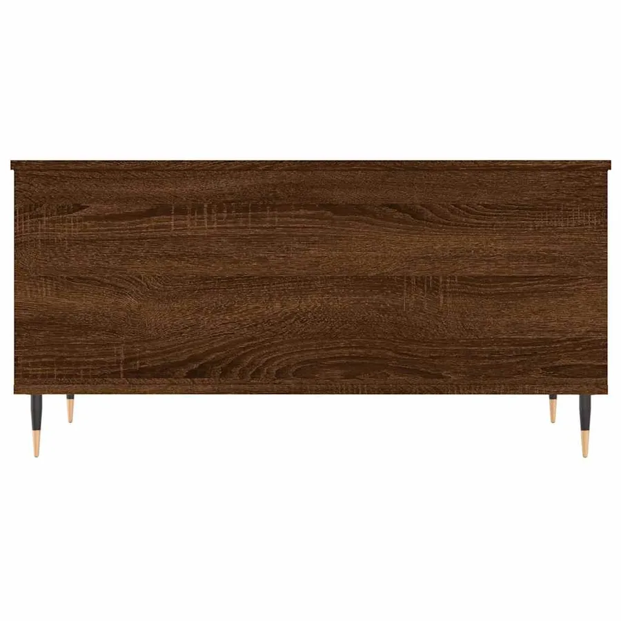 Table basse Chêne marron 90x44,5x45 cm Bois d'ingénierie - 6