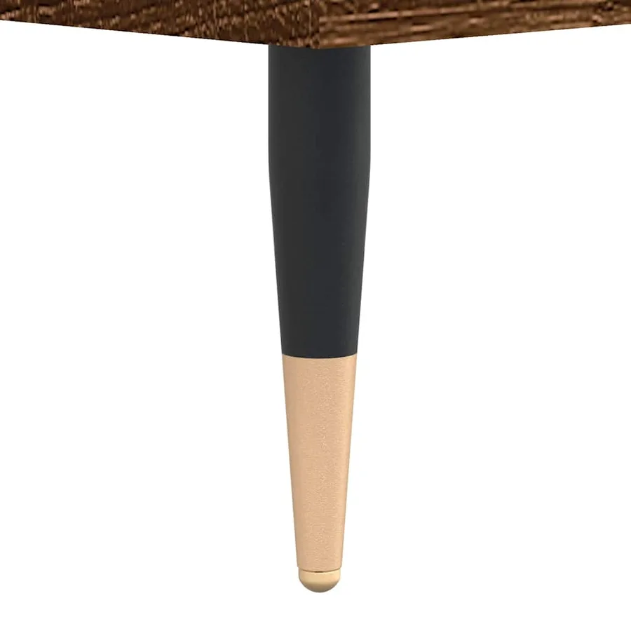 Table basse Chêne marron 90x44,5x45 cm Bois d'ingénierie - 9