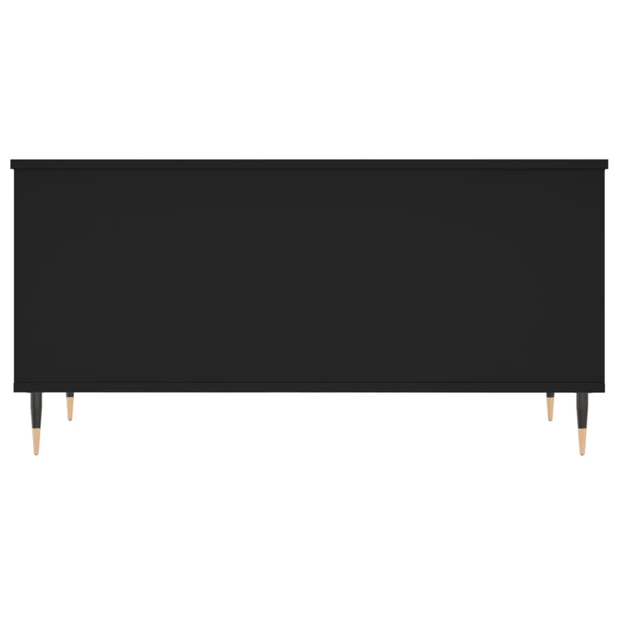 Table basse Noir 90x44,5x45 cm Bois d'ingénierie - 6