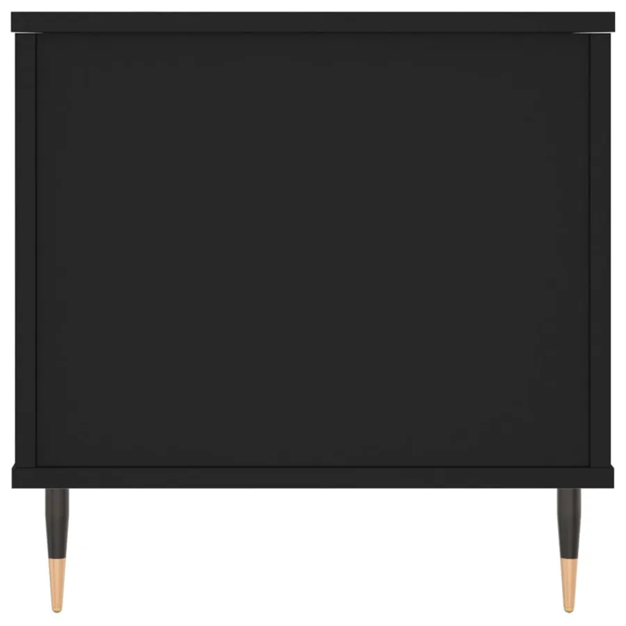 Table basse Noir 90x44,5x45 cm Bois d'ingénierie - 7