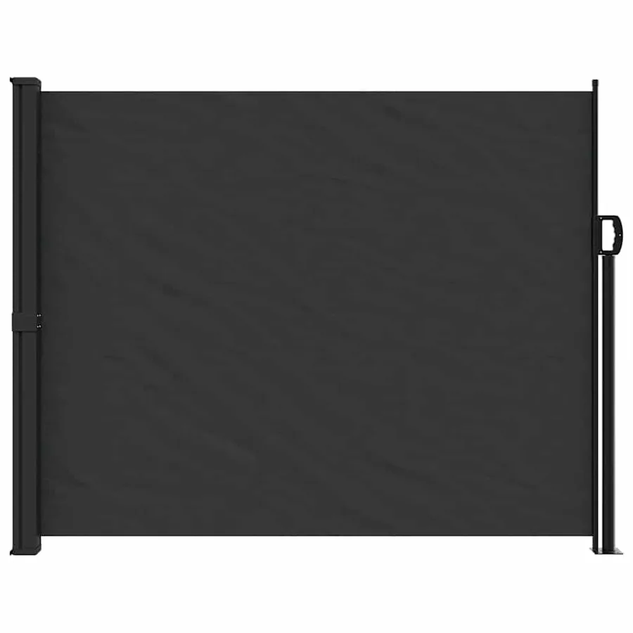 Auvent latéral rétractable noir 160x600 cm - 3