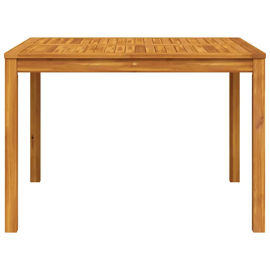 Table à manger de jardin 110x110x75 cm bois d'acacia massif - 5