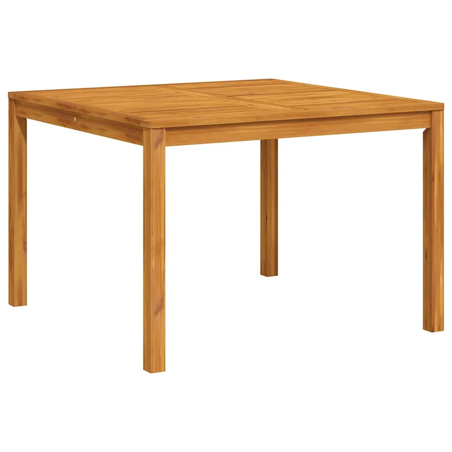 Table à manger de jardin 110x110x75 cm bois d'acacia massif - 6