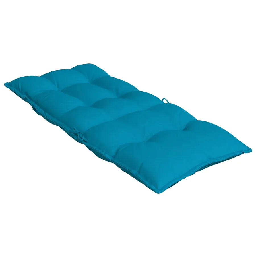 Coussins de chaise à dossier haut lot de 2 bleu clair - 6