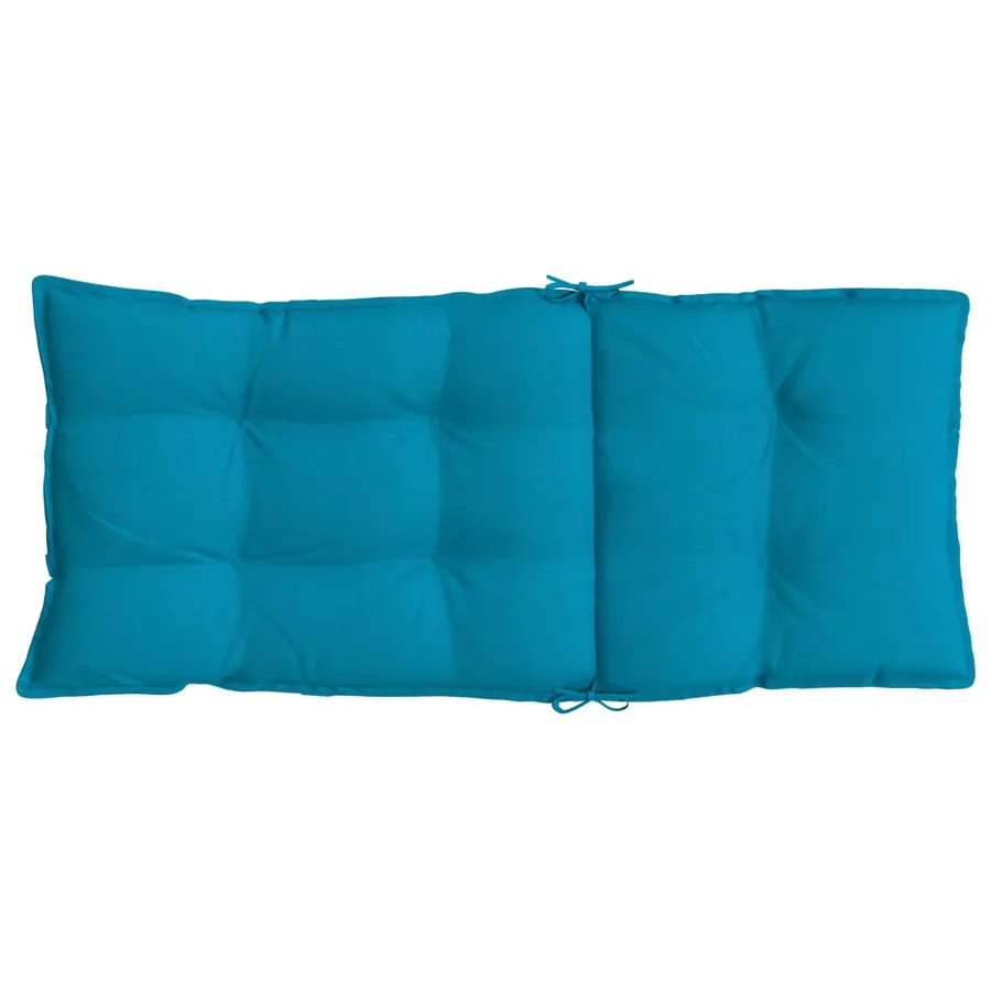 Coussins de chaise à dossier haut lot de 2 bleu clair - 7