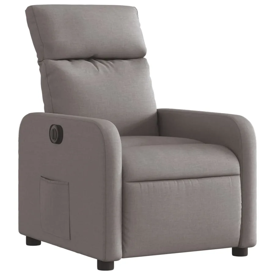 Fauteuil inclinable électrique Taupe Tissu - 4