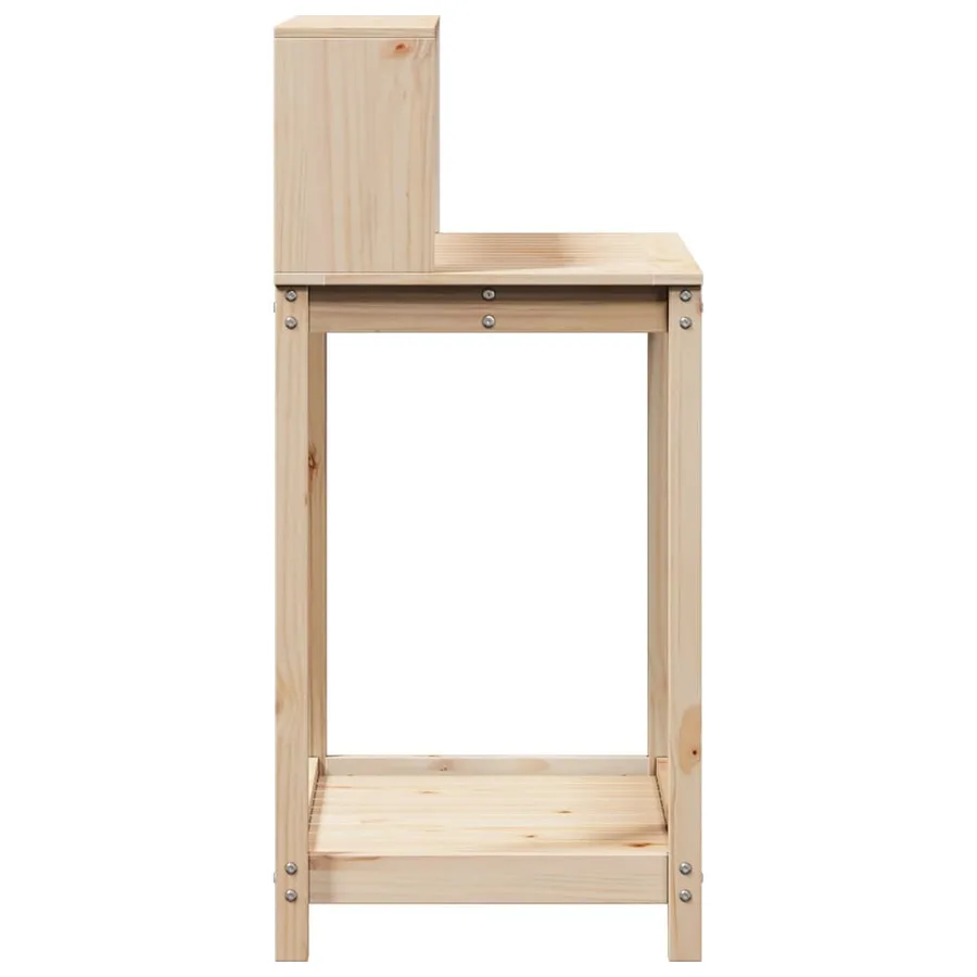 Table de rempotage et étagères 82,5x50x109,5 cm bois massif pin - 6
