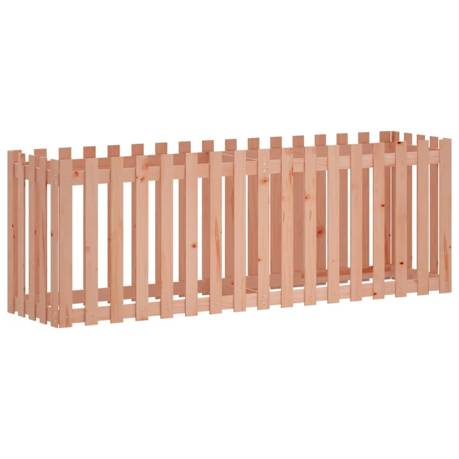 Lit surélevé de jardin design de clôture bois douglas massif - 2