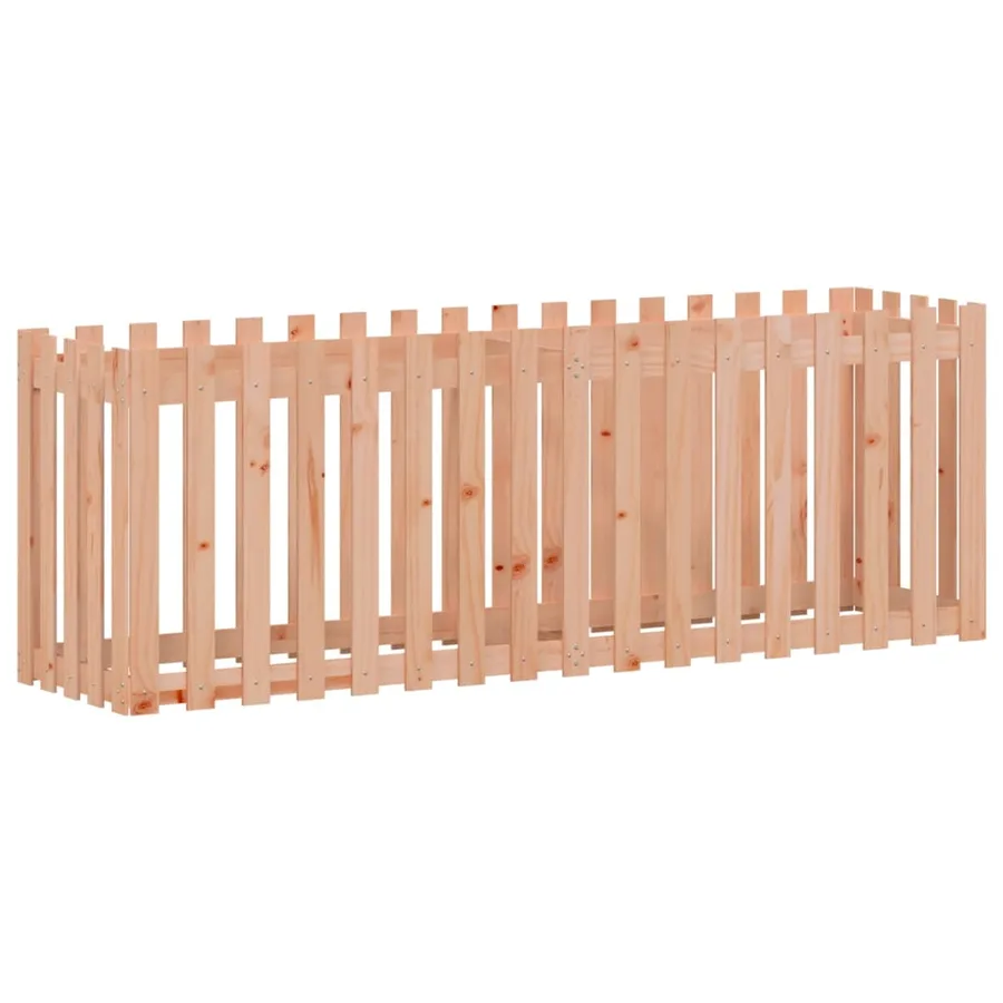 Lit surélevé de jardin design de clôture bois douglas massif - 4