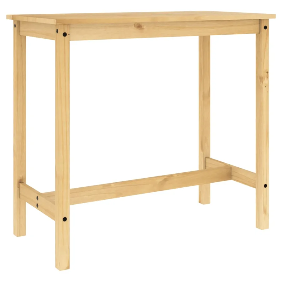 Ensemble de bar 3 pcs Bois de pin massif - 9