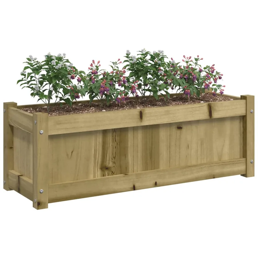 Jardinières 2 pcs bois de pin imprégné - 4