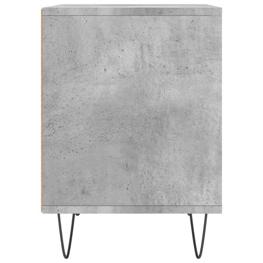 Table de chevet gris béton 40x35x50 cm bois d’ingénierie - 5