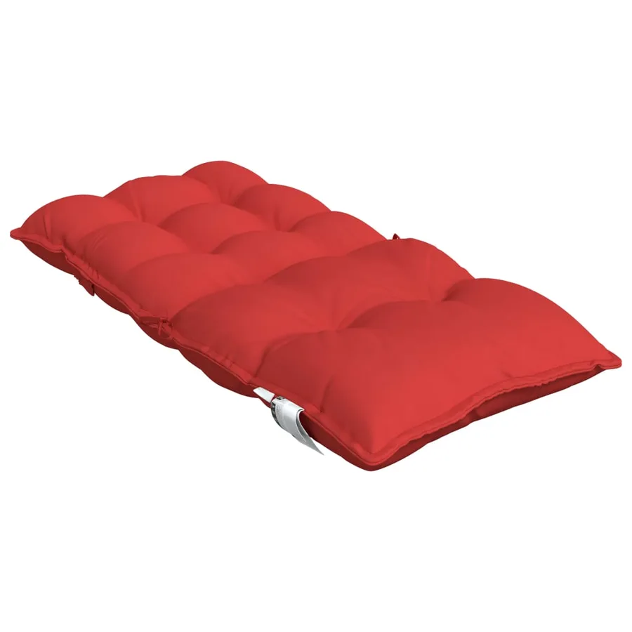 Coussins de chaise à dossier bas lot de 2 rouge tissu oxford - 6
