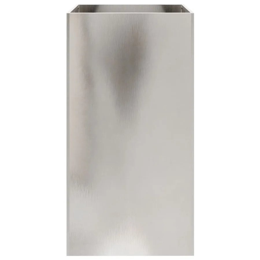 Jardinière argenté 42x38x75 cm acier inoxydable - 5