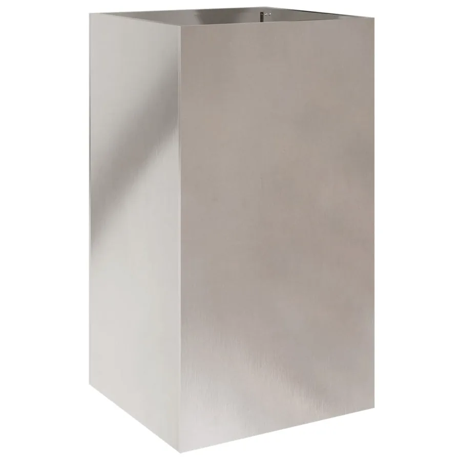 Jardinière argenté 42x38x75 cm acier inoxydable - 6
