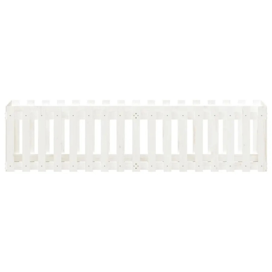 Lit surélevé de jardin design de clôture 200x50x50cm pin massif - 5