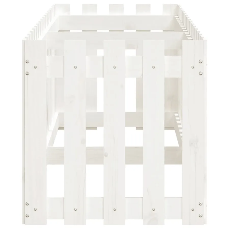 Lit surélevé de jardin design de clôture 200x50x50cm pin massif - 6