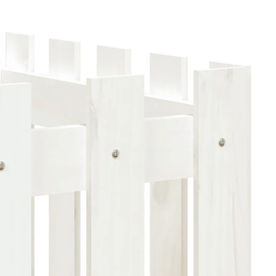 Lit surélevé de jardin design de clôture 200x50x50cm pin massif - 7