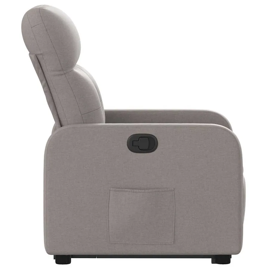Fauteuil inclinable taupe tissu - 10