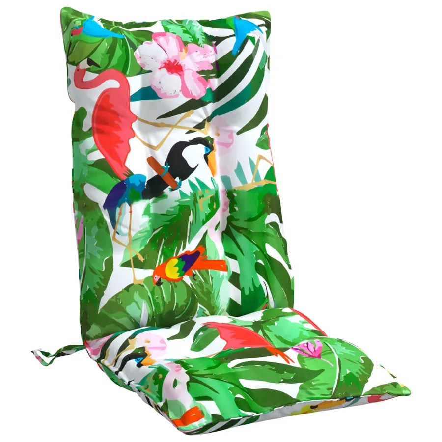 Coussins de chaise à dossier haut lot de 4 multicolore - 5