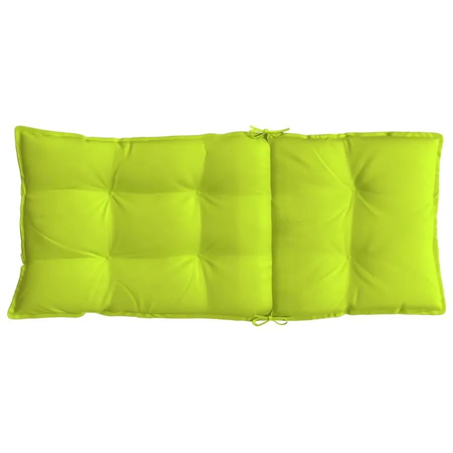Coussins de chaise à dossier haut lot de 6 vert vif - 7