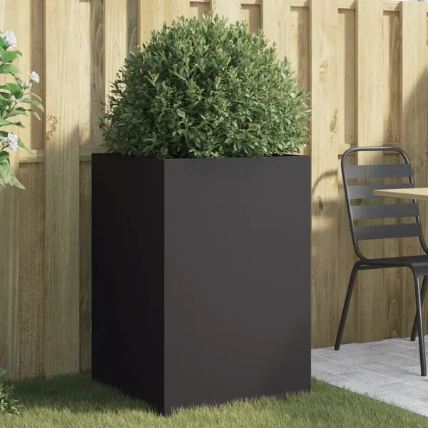 Jardinière noir 52x48x75 cm acier